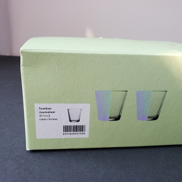 Littala Kartio Glass Tumbler 21 CL Set Of 2 Clear Designed By Kay Frank NWB - Picture 6 of 9